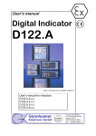 D122 A.0.x.x, D122 A.3.x.x, D122 A.5.x.x, D122 A.6.x.x User's manual
