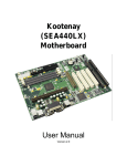 Motherboard Kootenay SEA440LX User Manual