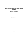 Astro-Physics Command Center APCC Pro Help File