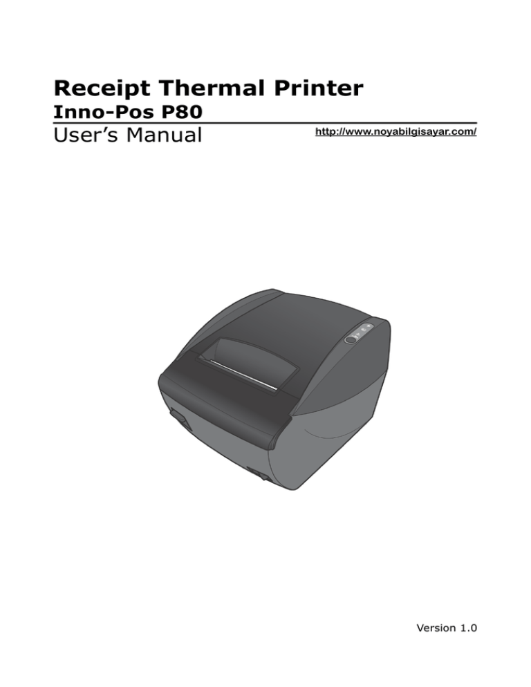 Receipt Thermal Printer Inno Manualzz