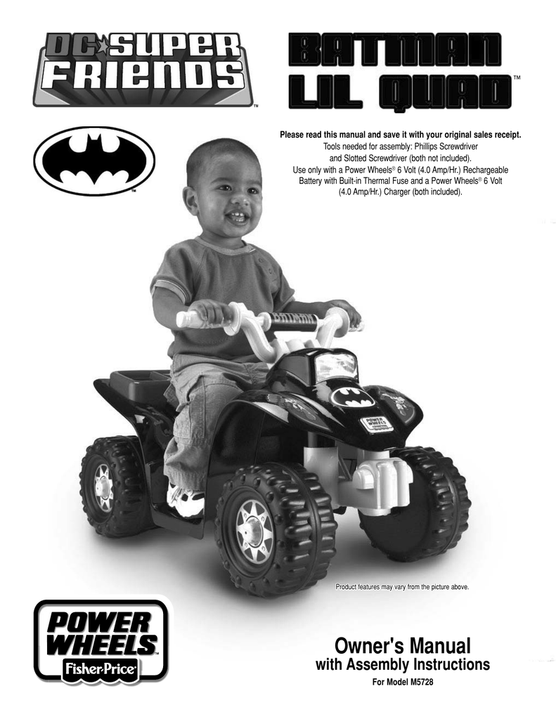 power wheels batman lil quad manual