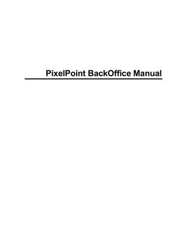Pixelpoint Backoffice Manual Manualzz