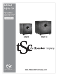 ASW-8, ASW-10 Powered Subwoofer User Manual