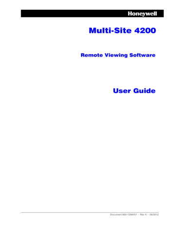 Multi Site 4200 Remote Viewing Software User Guide | Manualzz
