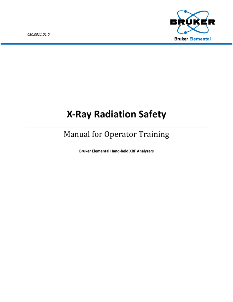 XRay Radiation Safety Manual Manualzz