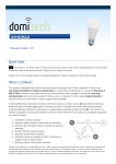 Domitech Z-Wave Dimmable LED Light Bulb DOMEZBULB User Manual