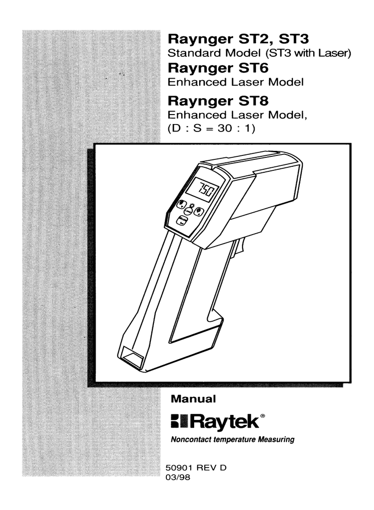 Raynger St2 8t3 Electrocomponents Manualzz