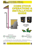 Canadian Comfort Industries Corn Stove Operations &amp; Installation Manual