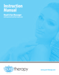 Head &amp; Eye Massager Instruction Manual