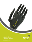Touch Bionics i-limb ultra Clinician Manual