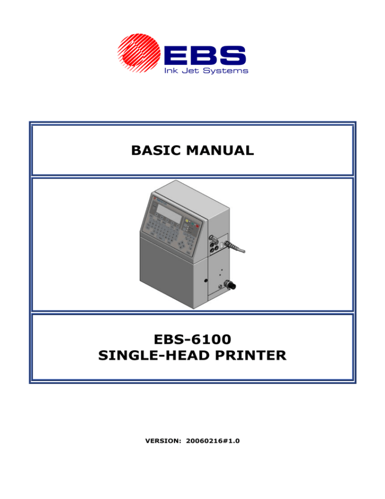 Basic Manual Ebs 6100 Single Head Printer Manualzz