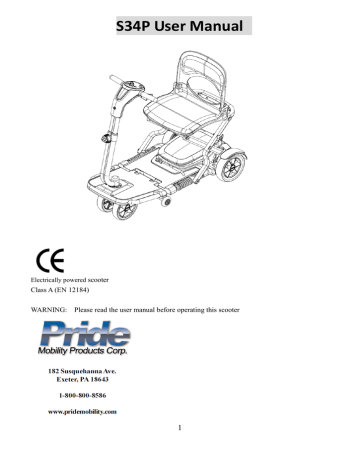 Gogo Pride Mobility Scooter Manual