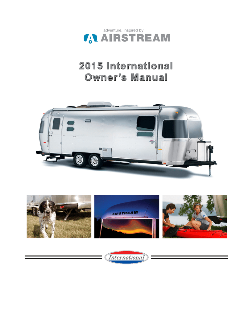 Airstream International Owner's Manual Manualzz
