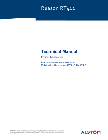 Reason RT412 Technical Manual | Manualzz