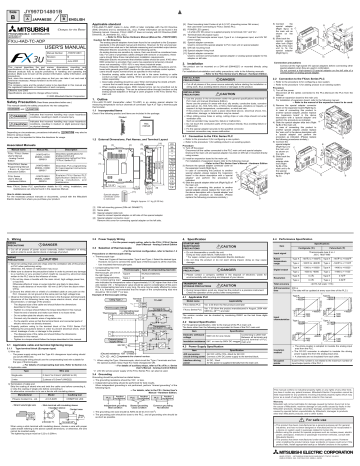 FX3U-4AD-TC-ADP USER`S MANUAL | Manualzz