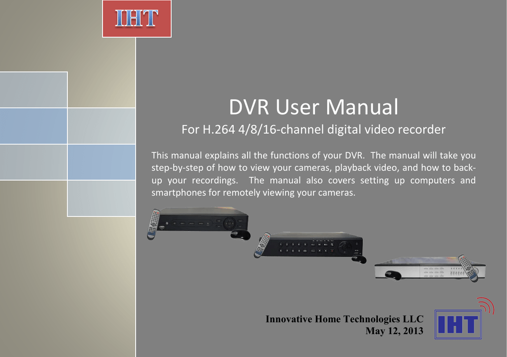 DVR User Manual Manualzz
