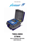 Field Strength Meter TM06, SM08, STM46 User Manual