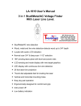 Stud/Metal/AC Voltage Finder LA-1010 User's Manual