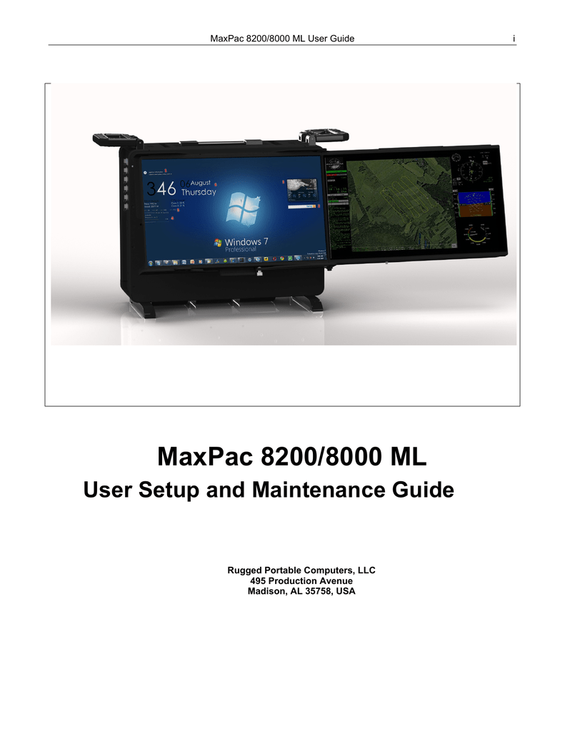 MaxPac 8000/8200 ML User Manual | Manualzz