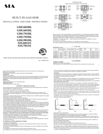 sia ghg703bl