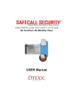 SAFECALL SECURITY G500 GSM Wireless Alarm System User Manual