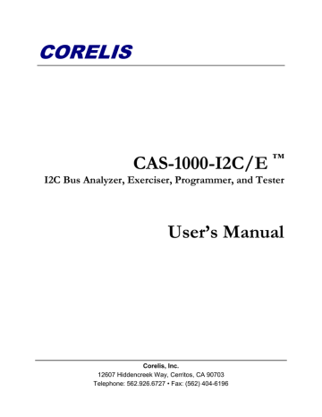 CAS-1000-12C/E User`s Manual | Manualzz