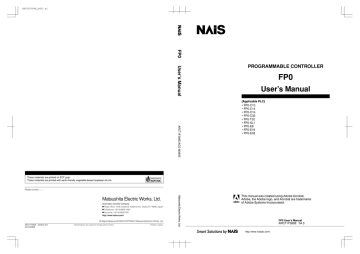 NAIS FPO-C32CT CONTROL UNIT WITH FPO-E16T EXPANSION UNIT