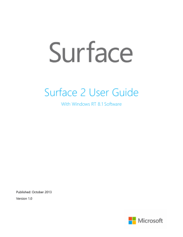Microsoft Surface 2 Owner Manual | Manualzz