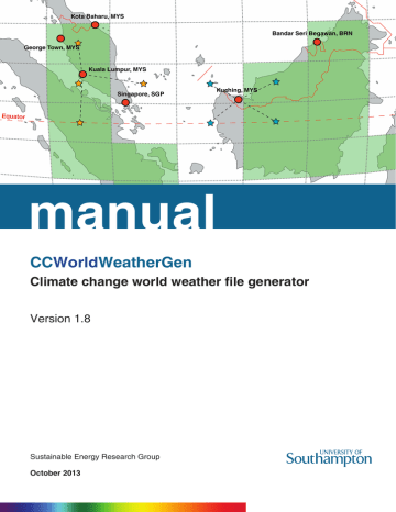 Climate Change World Weather File Generator Ccworldweathergen Manual