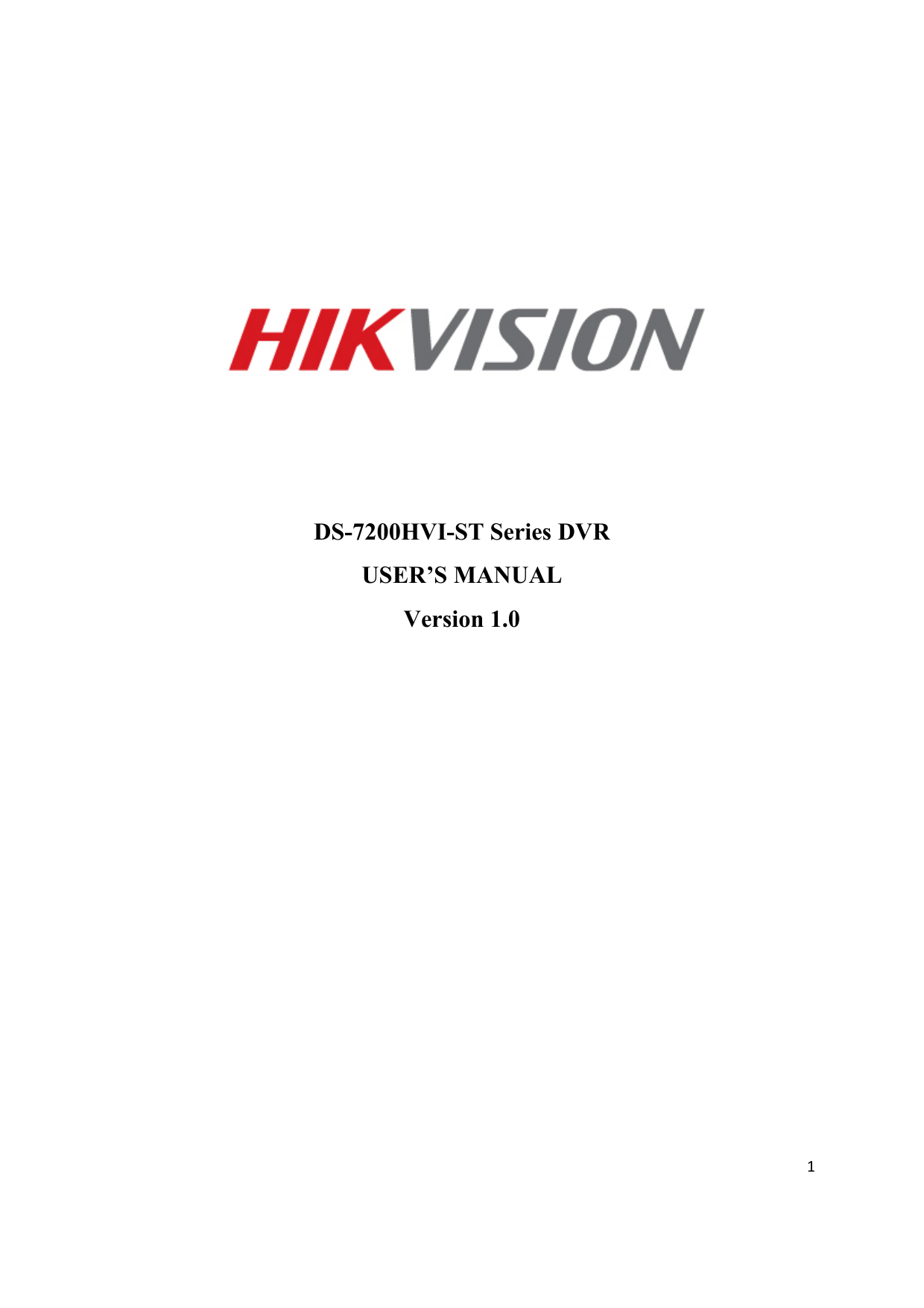 Hikvision Ds 74hvi St User Manual Manualzz