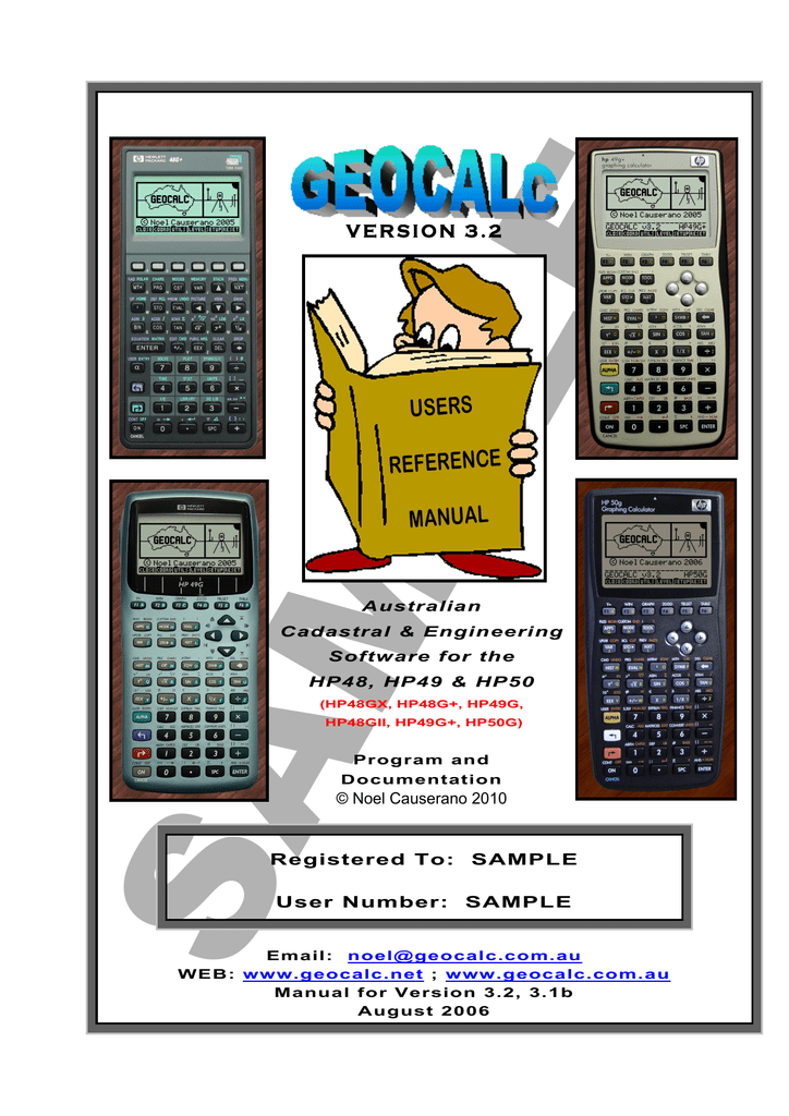 survey programs for hp 50g calculator