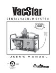 VacStar 20, 40, 50, 50H, 80, 80H User's Manual