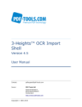 OCR Import Shell 3-Heights 4.5 User Manual