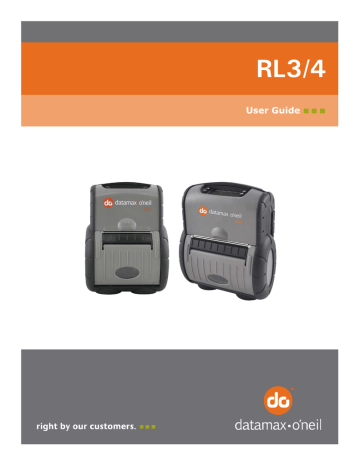 Datamax RL3/4 User manual | Manualzz