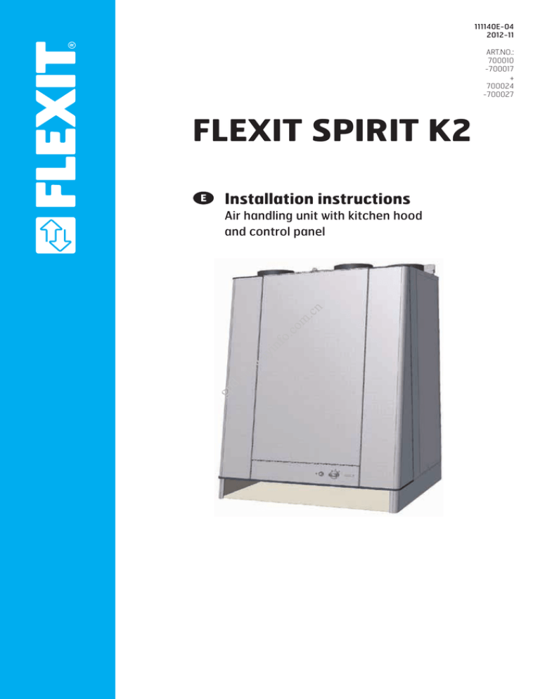 Flexit uni 2 manual