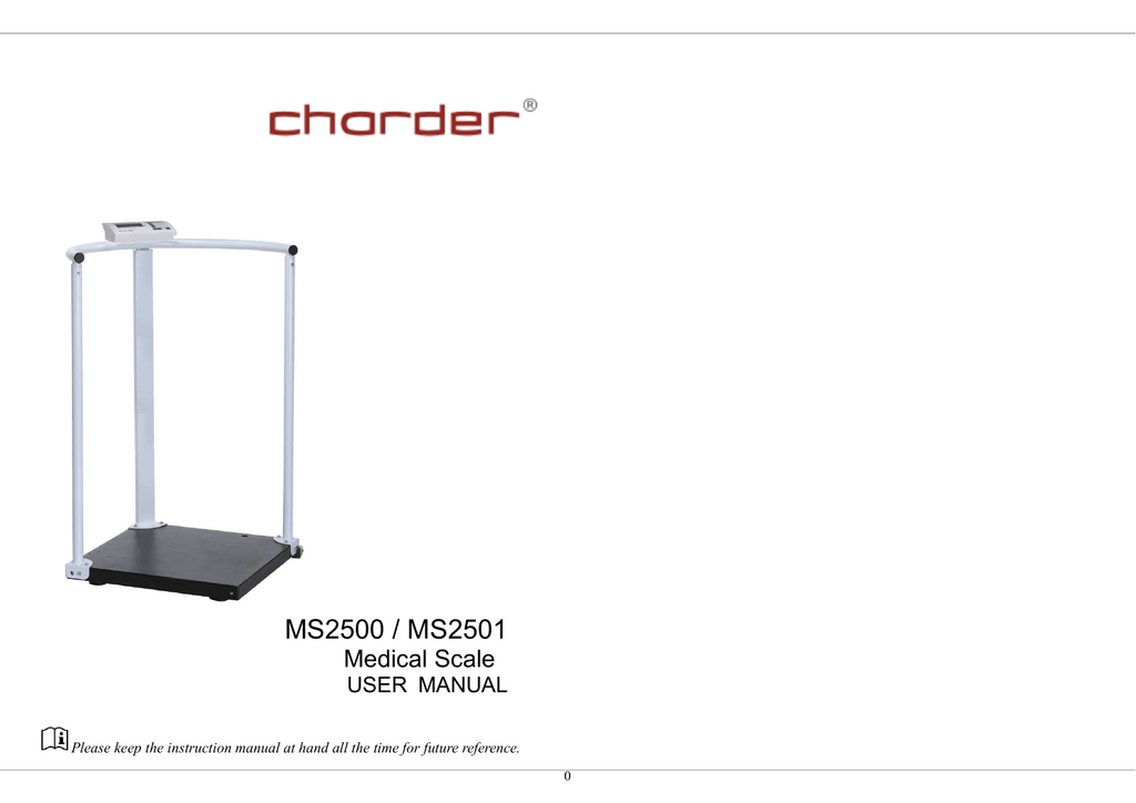 MS3450 Medical Column Scale w/ Manual Height Rod