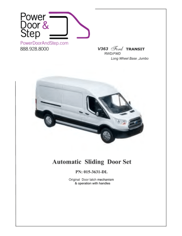 Automatic Sliding Door Set Manualzz Automatic Sliding Door Set Manualzz, Ford Transit Automatic Sliding Door