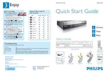 Philips DVDR3320V/37 User manual | Manualzz