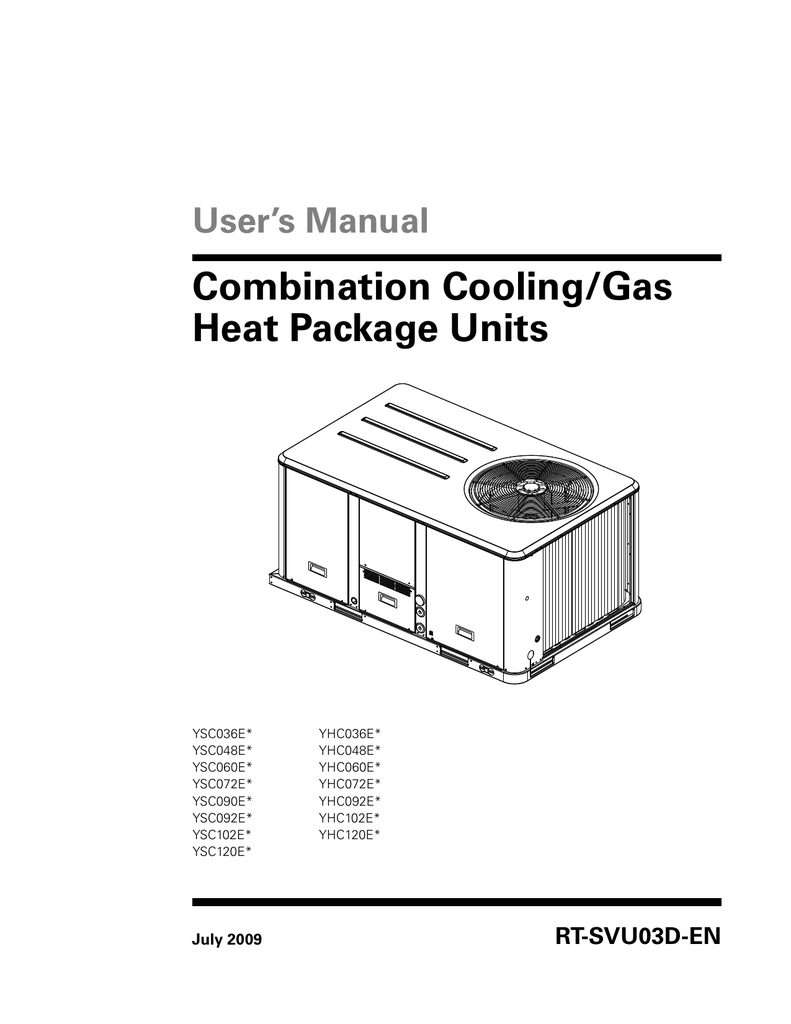 Trane YSC036E1RLA005P Precedent™ 3 Tons 10.5 Seer Standard Efficiency