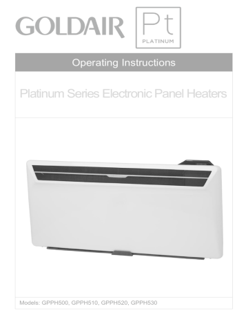 Goldair GPPH520 Operating Instructions Manual | Manualzz