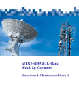 MitecVsat MTX 5-40 Watt C-Band BUC Manual