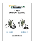 Current Source CS-2000 CS-2000-U, CS-2000 CS-2000-E User Manual