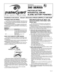 MasterGuard 380 Installation and Owner's Manual