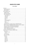 ESATA PCI card User's Manual