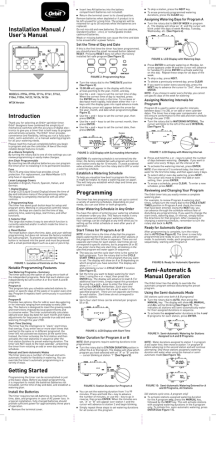 Orbit 27954 Installation and User Manual | Manualzz