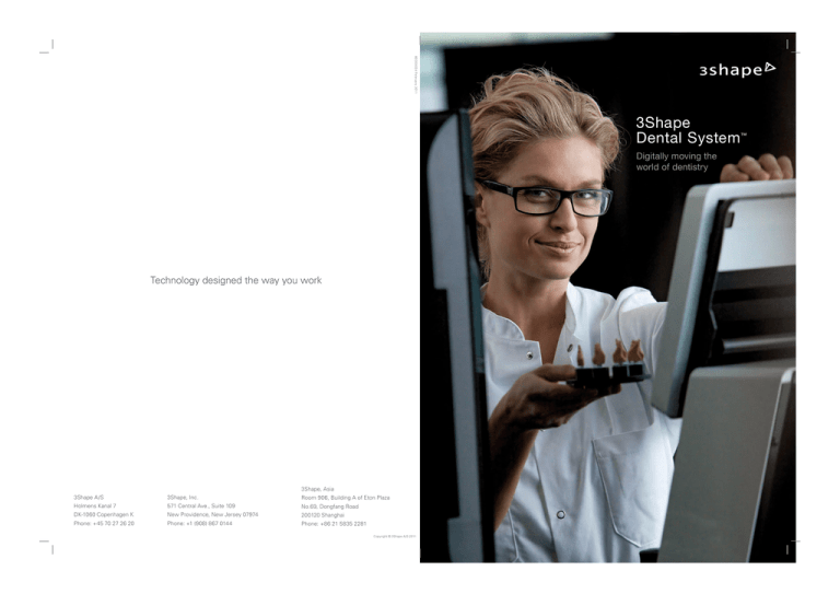 3Shape Technical Brochure | Manualzz