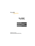 Fluke Networks Toner and Probe PRO3000 Users Guide
