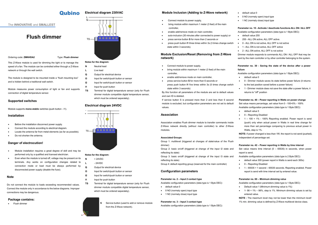 Qubino flush dimmer manual