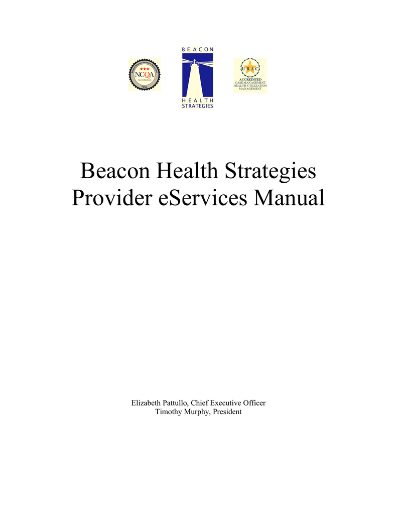 Eservices Manual Beacon Health Strategies Llc Manualzz Com