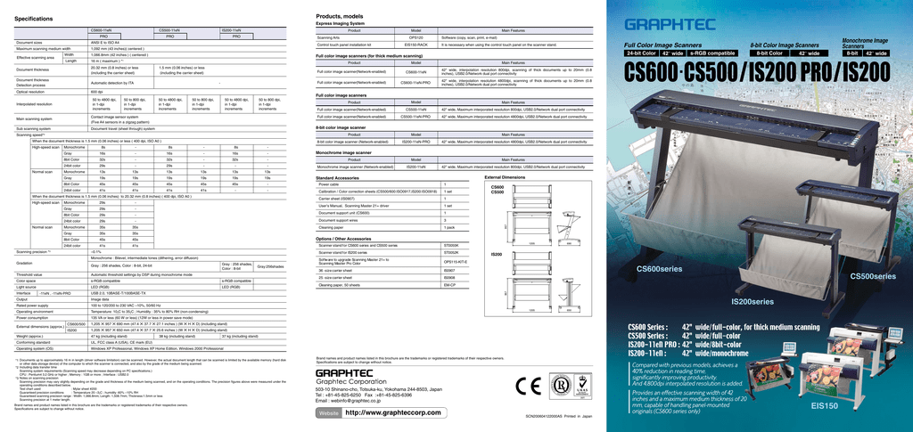 Graphtec Europe  CSX530 Large Format Scanner
